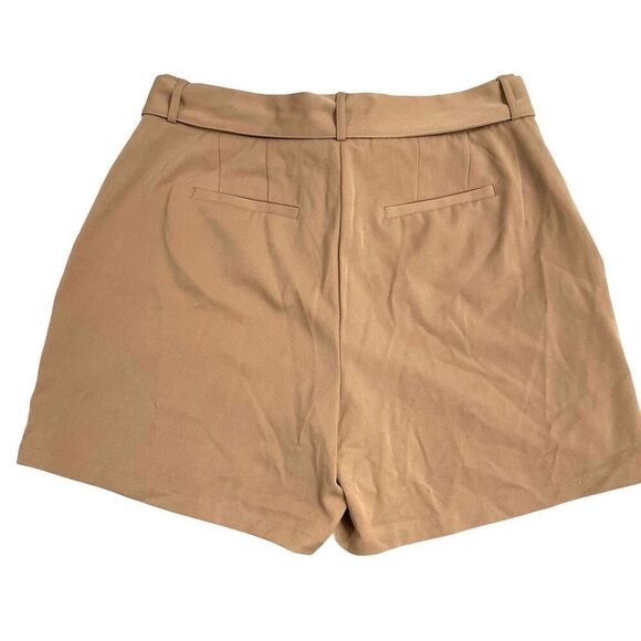 NEW Lane Bryant‎ Perfect Drape Shorts Size 14 Paperbag Tie Waist Khaki tan - Picture 9 of 9